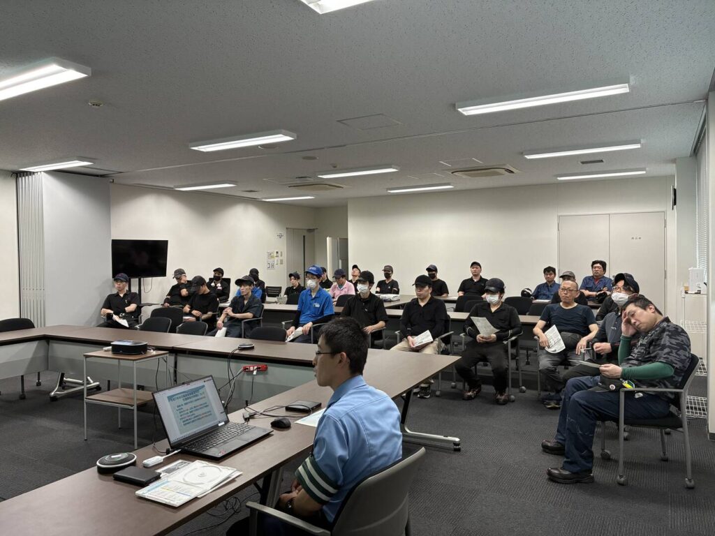 夏の交通安全講話開催の様子